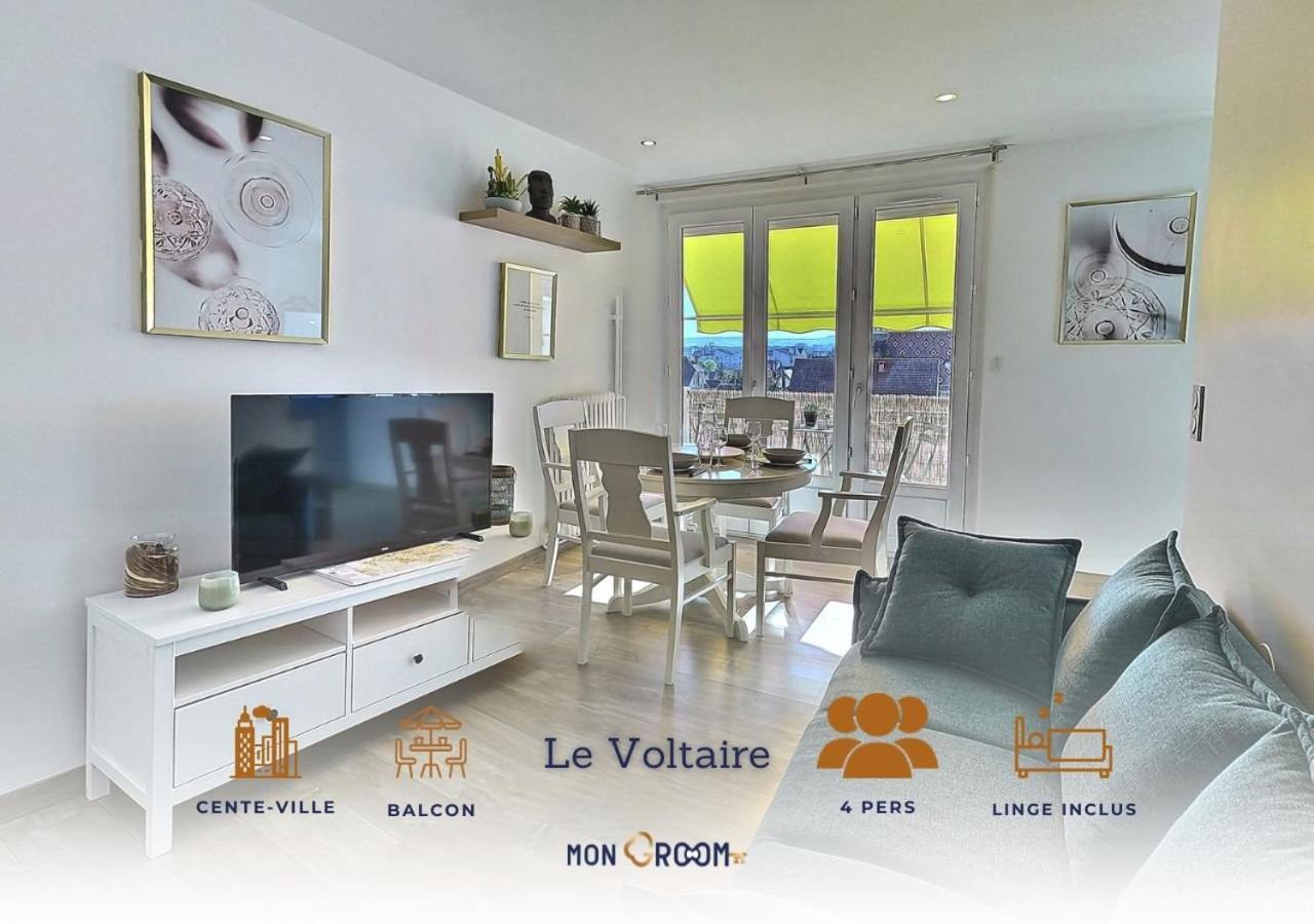 Le Voltaire - Balcon - 2 Chb - 3 Lits - 2 Min Gare Et Cente-Ville - Mon Groom Troyes Zewnętrze zdjęcie